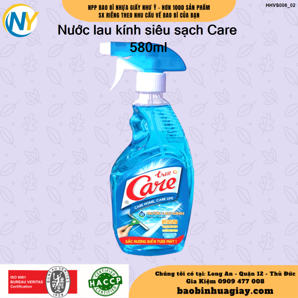 Nước lau kính siêu sạch Care 580ml