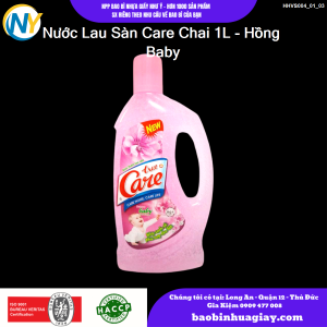 Nước Lau Sàn Care Chai 1L - Hồng Baby