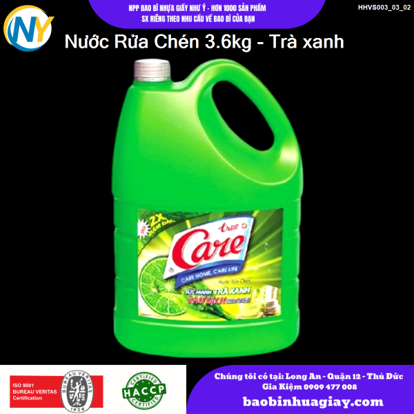 Nước Rửa Chén 3.6kg - Trà xanh